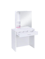 Harvey White 2-Piece Vanity Set with Lift-Top Stool from Coaster - Luna Furniture