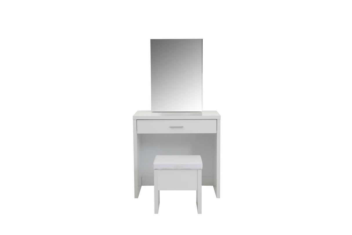 Harvey White 2-Piece Vanity Set with Lift-Top Stool from Coaster - Luna Furniture
