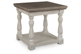 Havalance Gray/White End Table from Ashley - Luna Furniture