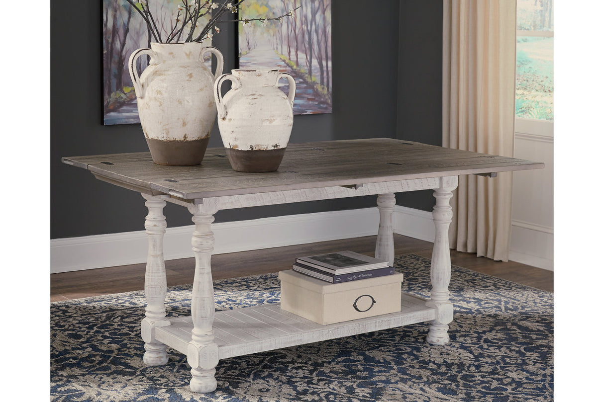 Havalance Gray/White Sofa/Console Table from Ashley - Luna Furniture