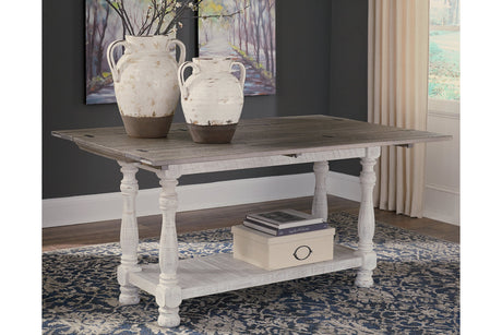 Havalance Gray/White Sofa/Console Table from Ashley - Luna Furniture