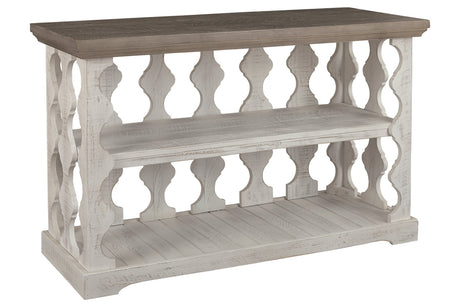 Havalance Gray/White Sofa/Console Table from Ashley - Luna Furniture