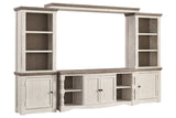 Havalance Two-tone 4-Piece Entertainment Center from Ashley - Luna Furniture