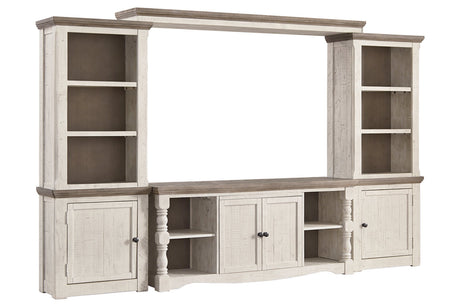 Havalance Two-tone 4-Piece Entertainment Center from Ashley - Luna Furniture