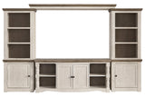 Havalance Two-tone 4-Piece Entertainment Center from Ashley - Luna Furniture