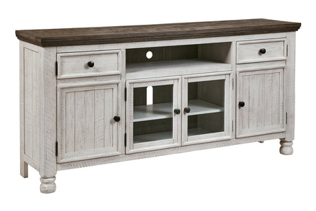 Havalance Two-tone TV Stand from Ashley - Luna Furniture