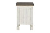 Havalance White/Gray Chairside End Table from Ashley - Luna Furniture