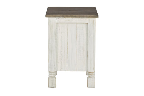 Havalance White/Gray Chairside End Table from Ashley - Luna Furniture