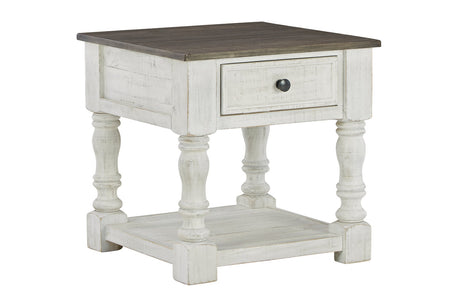 Havalance White/Gray End Table from Ashley - Luna Furniture