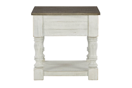 Havalance White/Gray End Table from Ashley - Luna Furniture