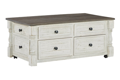Havalance White/Gray Lift-Top Coffee Table from Ashley - Luna Furniture