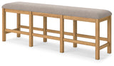 Havonplane Brown 72" Counter Height Dining Bench from Ashley - Luna Furniture