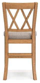 Havonplane Brown Counter Height Barstool, Set of 2 from Ashley - Luna Furniture