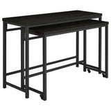 Hawes Black 4-Piece Multipurpose Counter Height Table Set from Coaster - Luna Furniture