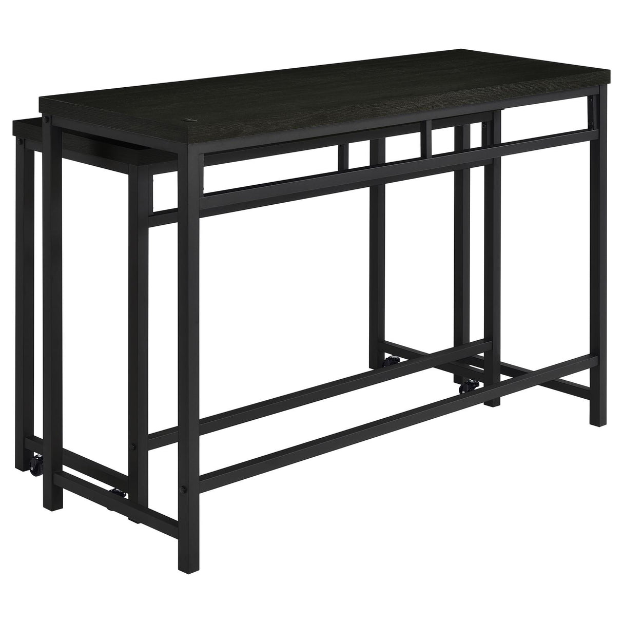 Hawes Black 4-Piece Multipurpose Counter Height Table Set from Coaster - Luna Furniture
