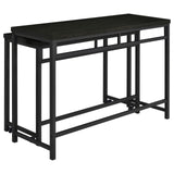 Hawes Black 4-Piece Multipurpose Counter Height Table Set from Coaster - Luna Furniture