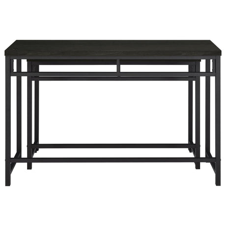 Hawes Black 4-Piece Multipurpose Counter Height Table Set from Coaster - Luna Furniture