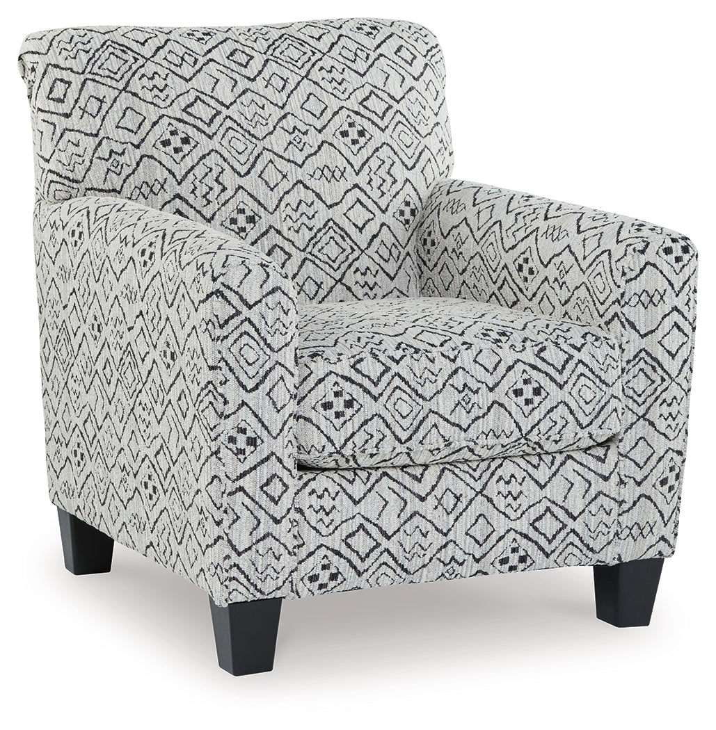 Hayesdale Black/Cream Accent Chair from Ashley - Luna Furniture