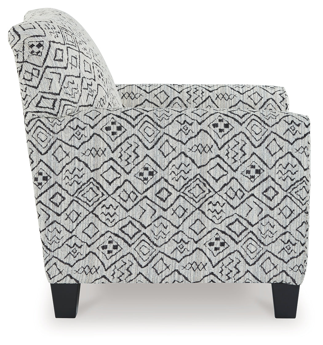 Hayesdale Black/Cream Accent Chair from Ashley - Luna Furniture