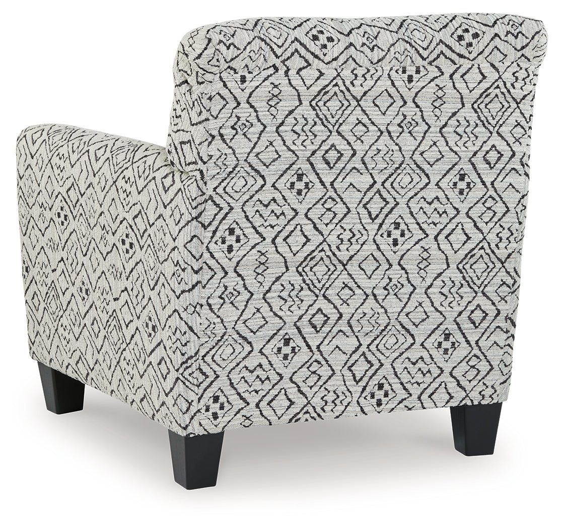 Hayesdale Black/Cream Accent Chair from Ashley - Luna Furniture