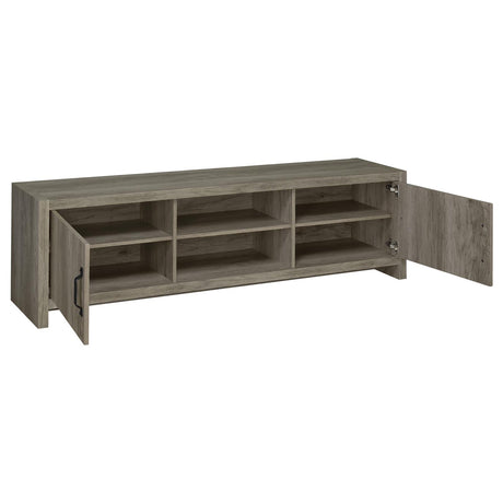 Hays Gray Driftwood 2-Door TV Console from Coaster - Luna Furniture