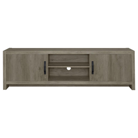 Hays Gray Driftwood 2-Door TV Console from Coaster - Luna Furniture
