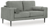 Hazela Charcoal Loveseat from Ashley Furniture - Luna Furniture