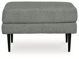 Hazela Charcoal Ottoman from Ashley Furniture - Luna Furniture