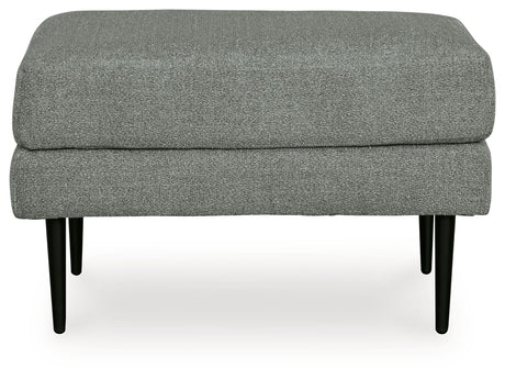 Hazela Charcoal Ottoman from Ashley - Luna Furniture