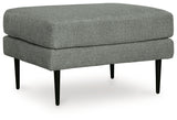 Hazela Charcoal Ottoman from Ashley Furniture - Luna Furniture