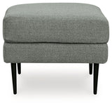 Hazela Charcoal Ottoman from Ashley Furniture - Luna Furniture
