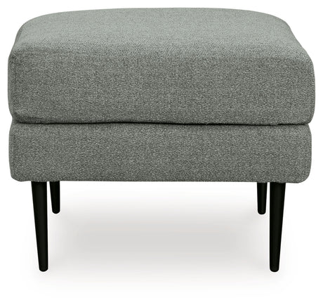 Hazela Charcoal Ottoman from Ashley - Luna Furniture