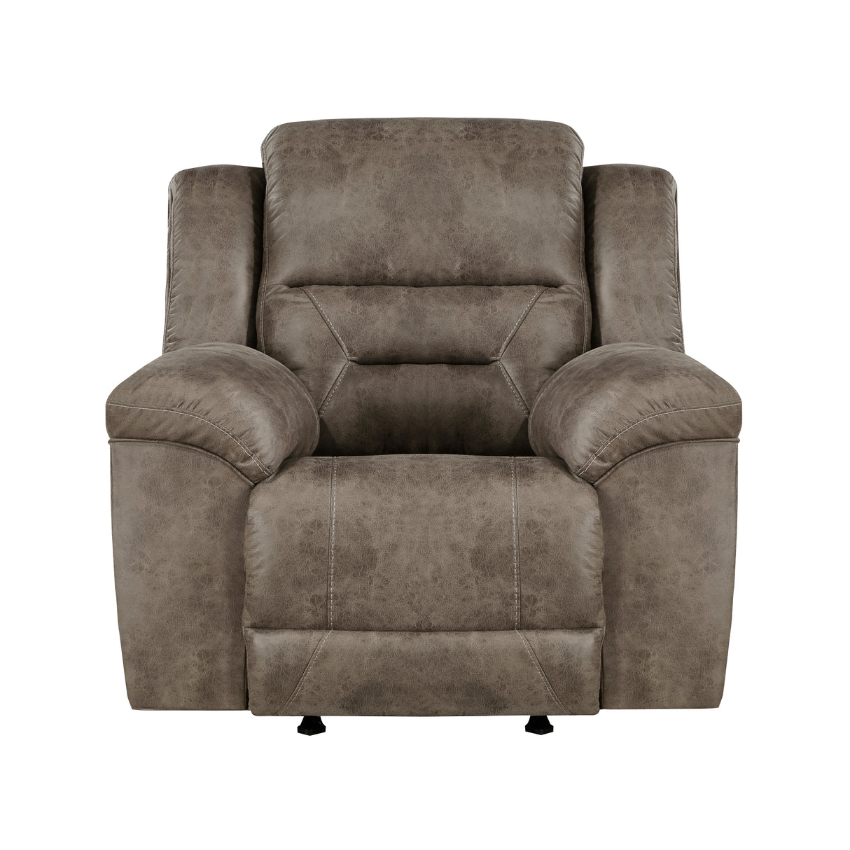 Hazen Brown Microfiber Rocker Reclining Chair from Homelegance - Luna Furniture