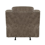 Hazen Brown Microfiber Rocker Reclining Chair from Homelegance - Luna Furniture