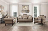 Heath Court Brown Oak Loveseat from Homelegance - Luna Furniture