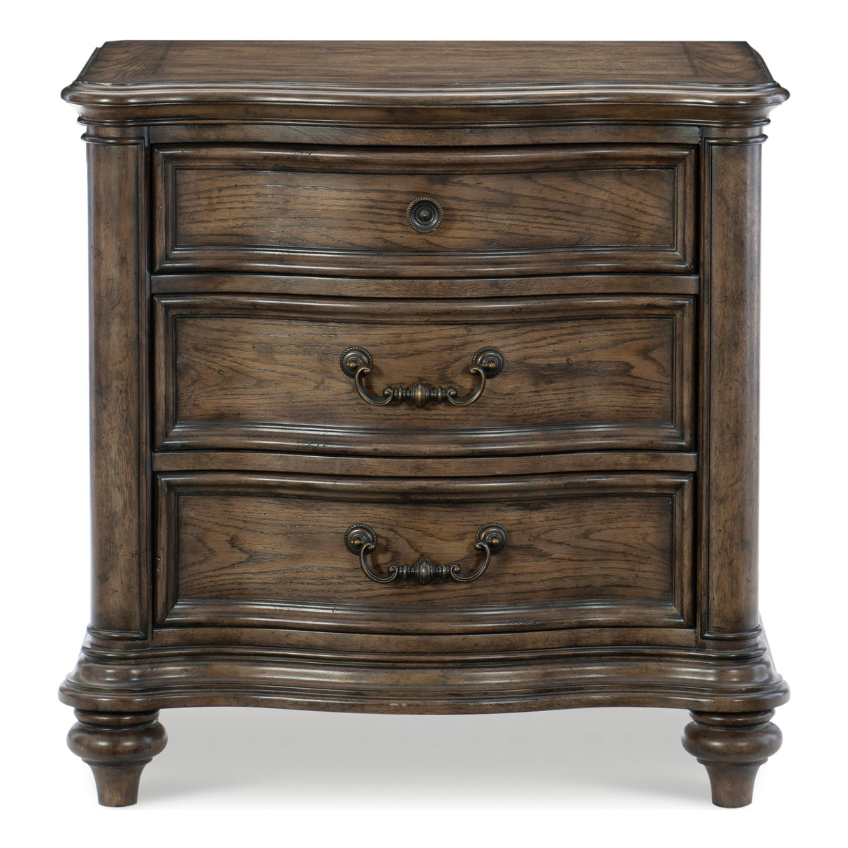 Heath Court Brown Oak Nightstand from Homelegance - Luna Furniture