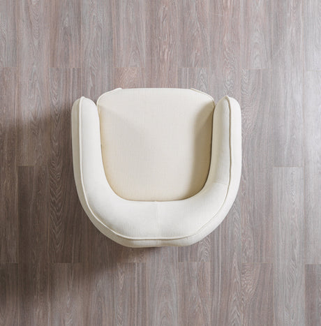 Helena Ivory Velvet Chair from Nova Furniture - Luna Furniture