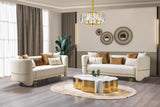 Helena Ivory Velvet Living Room Set from Nova Furniture - Luna Furniture