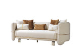 Helena Ivory Velvet Living Room Set from Nova Furniture - Luna Furniture