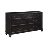 Herman Charcoal Brown 4-Piece Bedroom Set (Queen Bed, Nightstand, Dresser, Mirror) from Homelegance - Luna Furniture