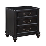 Herman Charcoal Brown 4-Piece Bedroom Set (Queen Bed, Nightstand, Dresser, Mirror) from Homelegance - Luna Furniture