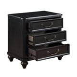 Herman Charcoal Brown 4-Piece Bedroom Set (Queen Bed, Nightstand, Dresser, Mirror) from Homelegance - Luna Furniture