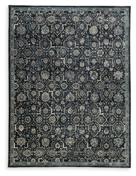 Hilcott Blue/Cream/Brown Large Rug from Ashley - Luna Furniture