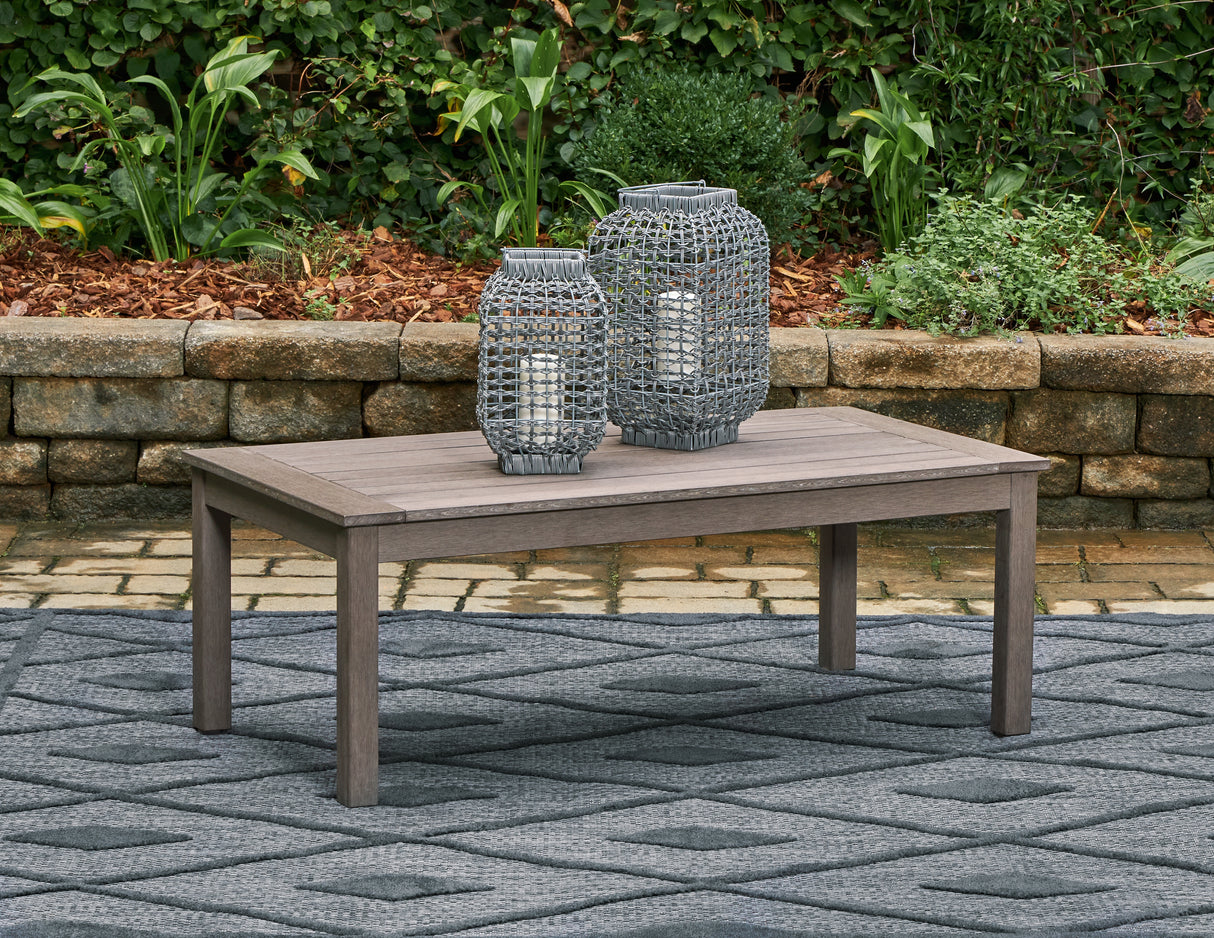 Hillside Barn Brown Outdoor Coffee Table from Ashley Furniture - Luna Furniture