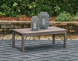 Hillside Barn Brown Outdoor Coffee Table from Ashley Furniture - Luna Furniture