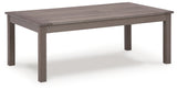 Hillside Barn Brown Outdoor Coffee Table from Ashley Furniture - Luna Furniture