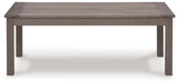Hillside Barn Brown Outdoor Coffee Table from Ashley Furniture - Luna Furniture