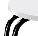 Hilly White and Black 3-Tier Round Side Table from Coaster - Luna Furniture