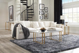 Hobson Off-White Cushion Back Armless Chair from Coaster - Luna Furniture
