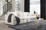 Hobson Off-White Cushion Back Armless Chair from Coaster - Luna Furniture
